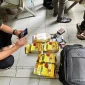 922238 (1) Tas ransel hitam berisi paket sabu seberat lima kilogram hasil penggagalan penyelundupan di Pelabuhan Bakauheni, Lampung. (Mediahub.Polri)