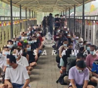 97 WNI dideportasi dari Sarawak melalui jalur Tebedu. (Foto: JIM Sarawak)