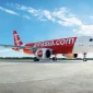 Pesawat AirAsia di landasan terkait pembatasan penerbangan Pontianak Kuching
