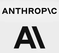 Logo Anthropic, perusahaan kecerdasan buatan pengembang teknologi AI Claude untuk bisnis.