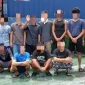 12 awak kapal Indonesia yang ditahan Maritim Malaysia di perairan Miri karena dokumen tidak lengkap.