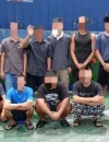 12 awak kapal Indonesia yang ditahan Maritim Malaysia di perairan Miri karena dokumen tidak lengkap.