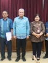 Sekda Kalbar Harisson usai memimpin rapat koordinasi pengawasan penyaluran BBM subsidi bagi nelayan di Kantor Gubernur Kalbar.
