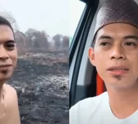 Anggota DPRD Mempawah Choirussaib memberikan penjelasan terkait video pembakaran lahan yang diunggah di TikTok. (Istimewa)