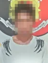 Pelaku begal berinisial TH (49) yang ditangkap Polsek Matan Hilir Utara Polres Ketapang usai melakukan aksi perampasan di jalan sepi.