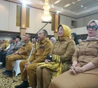 Bupati Erlina menghadiri rakor nasional mitigasi kekeringan di Kementerian Pertanian RI, (20/4/2026).