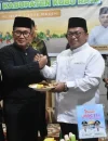 Bupati Kubu Raya Sujiwo dan Wakil Bupati Sukiryanto saat acara buka puasa bersama dan tasyakuran setahun kepemimpinan di Kompleks Al Faridz Residence, Pontianak, Sabtu (7/3/2026).