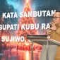 Bupati Kubu Raya Sujiwo menghadiri Perayaan Natal PPHTGD dan menyampaikan pesan kerukunan umat beragama. (instagram.com/prokopim_kuburaya)