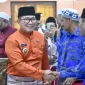 Bupati Kubu Raya Sujiwo melepas jemaah haji di Aula Praja Utama.