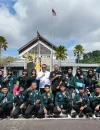 Konjen RI Kuching Abdullah Zulkifli melepas keberangkatan 22 siswa CLC Sarawak penerima Beasiswa GEMA CITA 2026 melalui PLBN Tebedu-Entikong menuju Indonesia.