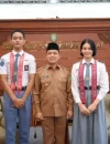 Gubernur Kalbar Ria Norsan menerima audiensi calon Paskibraka Nasional 2026 asal Kalimantan Barat sebelum berangkat ke Jakarta.