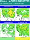 Peta prakiraan curah hujan di wilayah Kalimantan Barat periode 21–24 September 2026.