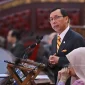 Datuk Seri Dr. Stephen Rundi Utom, Menteri Industri Makanan, Komoditas, dan Pembangunan Wilayah Sarawak, Malaysia, yang menyampaikan rencana penjajakan pasokan beras dari Sambas, Kalimantan Barat. (Foto: Japen Malaysia)