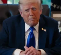 Presiden Amerika Serikat Donald Trump memberikan pernyataan terkait Kolombia dan Venezuela di atas pesawat Air Force One. (instagram.com/realdonaldtrump)