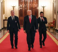 Donald Trump menerima Lionel Messi dan skuad Inter Miami di Gedung Putih.