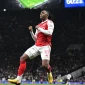 Eberechi Eze merayakan gol saat Arsenal mengalahkan Tottenham 4-1 di Emirates.