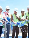 Gubernur Kalbar Ria Norsan melepas ekspor perdana peti kemas internasional di Terminal Kijing, Mempawah.