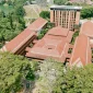 Gedung Fakultas Hukum UI, terkait kasus kekerasan verbal mahasiswa yang tengah diselidiki.