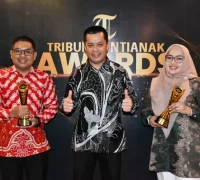 Bupati Kayong Utara Romi Wijaya menghadiri Tribun Pontianak Award 2025 di Pontianak