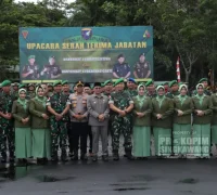Serah terima jabatan Danbrigif 19/Khatulistiwa dan Danyonkav 12/BC di Singkawang. (Prokopim Singkawang)