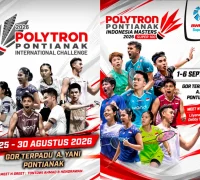 Dua turnamen bulu tangkis internasional di GOR Terpadu Ahmad Yani Pontianak pada Agustus hingga September 2026.