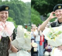 WOODZ (nama asli Cho Seung-yeon) resmi menyelesaikan wajib militernya.