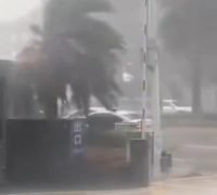 Tangkapan layar, Topan Wipha yang melanda Tiongkok Selatan. (x.com/Rainmaker1973)