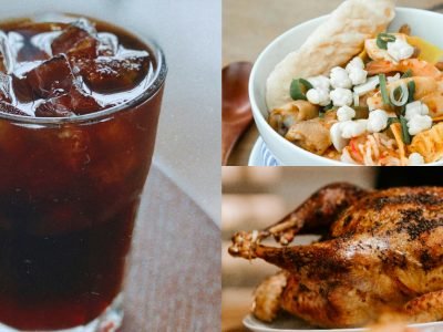 Tiga kuliner yang diprediksi bakal menjadi primadona tahun ini adalah Seblak, berbagai olahan ayam, dan Iced Americano. (Sumber foto: Unsplash.com/ @purzlbaum, @eprayatama, @mayurpixamind)