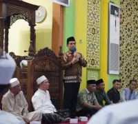 Wakil Wali Kota Pontianak, Bahasan Wawako Pontianak Bahasan Sosialisasikan Percepatan Sertifikasi Tanah Wakaf di Masjid At-Taqwa Komplek Asrama Polri, Kamis (7/8). (Pontianak.go.id)