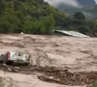 Topan Kajiki Thailand Banjir besar akibat Topan Kajiki terjang wilayah utara Thailand (x.com/volcaholic1)
