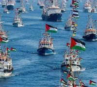 G2AC_4DXYAA83L5 Kapal Vicdan memimpin Koalisi Armada Kebebasan membawa bantuan kemanusiaan ke Jalur Gaza. (x.com/3alafikra)