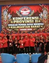 Wagub Krisantus Kurniawan saat menghadiri Konferprov II GERDAYAK Kalbar di Pontianak.