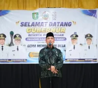 Gubernur Kalbar Ria Norsan menghadiri malam ramah tamah Program Gema Membangun Desa bersama masyarakat Teluk Batang di Kabupaten Kayong Utara.