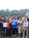 Gubernur Kalbar Ria Norsan mengapresiasi kekompakan warga Serimbu dalam rangkaian Gema Membangun Desa, Sabtu (29/8/2026).