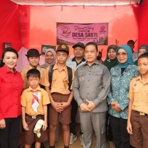 Gubernur Kalbar Ria Norsan membuka GMD ke-4 di Desa Serimbu, Kabupaten Landak, Sabtu (29/8/2026).