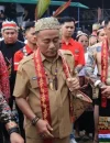Wakil Gubernur Kalimantan Barat Krisantus Kurniawan membuka Gawai Dayak XV Kabupaten Sekadau di Rumah Betang Youth Center.