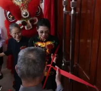 Wali Kota Singkawang Tjhai Chui Mie meresmikan Gedung Sekolah Minggu Vihara Dharma Mulia, (12/04/2026).