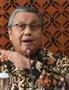 Gubernur Bank Indonesia Perry Warjiyo menyampaikan keterangan pers terkait keikutsertaan BI dalam Proyek Nexus untuk memperkuat sistem pembayaran lintas negara.