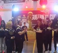 Penutupan Gubernur Cup Vol.1 Kalbar 2026 di GOR Perbasi Pontianak, Sabtu (11/4/2026).