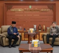 Gubernur Ria Norsan menerima kunjungan Duta Besar Rusia H.E. Sergey Tolchenov di Pontianak, Jumat (27/2/2026).