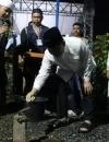 Gubernur Kalbar, Ria Norsan saat peletakan batu pertama pembangunan Rumah Qur’an di Pontianak Barat.