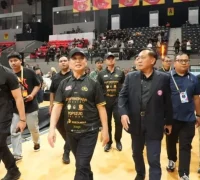 Gubernur Kalimantan Barat Ria Norsan saat membuka Proliga Bola Voli 2026 di GOR Terpadu Ahmad Yani Pontianak. (instagram.com/adpim.provkalbar)