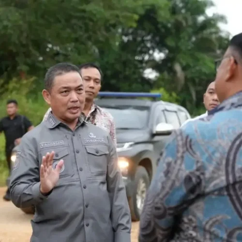 Gubernur Kalimantan Barat Ria Norsan meninjau dampak jembatan runtuh di Kabupaten Kubu Raya dan membahas solusi darurat.
