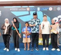 Sekda Kalbar Harisson menghadiri peringatan Harganas 2026 di Halaman Museum Provinsi Kalbar bersama masyarakat Pontianak.