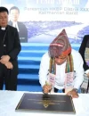 Wakil Gubernur Kalbar Krisantus Kurniawan saat meresmikan HKBP Distrik XXXIII Kalimantan Barat di Gereja HKBP Pontianak.