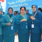 Ketua TP PKK Kalbar Erlina Ria Norsan menghadiri Puncak Peringatan HKG PKK ke-54 di Makassar bersama pengurus TP PKK Kalimantan Barat.