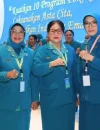 Ketua TP PKK Kalbar Erlina Ria Norsan menghadiri Puncak Peringatan HKG PKK ke-54 di Makassar bersama pengurus TP PKK Kalimantan Barat.