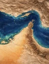 Ilustrasi - Selat Hormuz di tengah ketegangan geopolitik AS dan Iran.