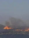 Asap membumbung di wilayah Lebanon selatan setelah serangan udara Israel di tengah meningkatnya konflik.