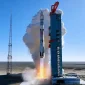 Roket Zhuque-3 milik LandSpace berhasil mendaratkan booster tahap pertama di Provinsi Gansu, China. (Foto: x.com/globaltimesnews)